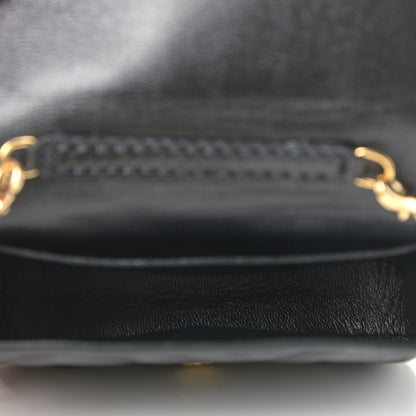 Fendi Nappa Matisse FF Embossed Nano Baguette Charm Black 5 of 7