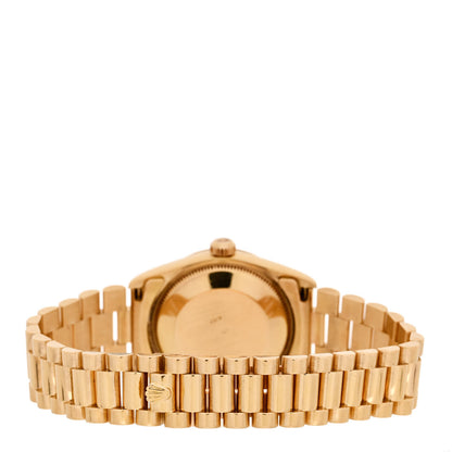 Rolex 18K Yellow Gold 31mm Oyster Perpetual Datejust President Watch Champagne 68278 3 of 4