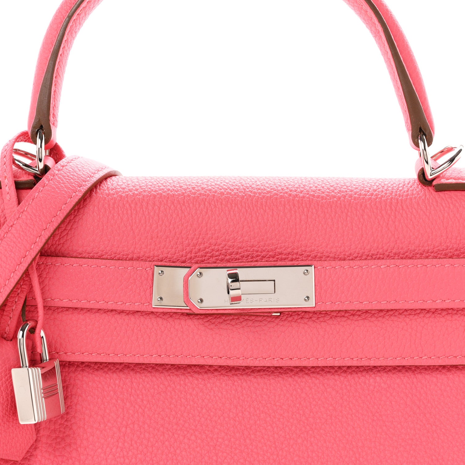 Hermes Togo Kelly Retourne 28 Rose Lipstick 8 of 11