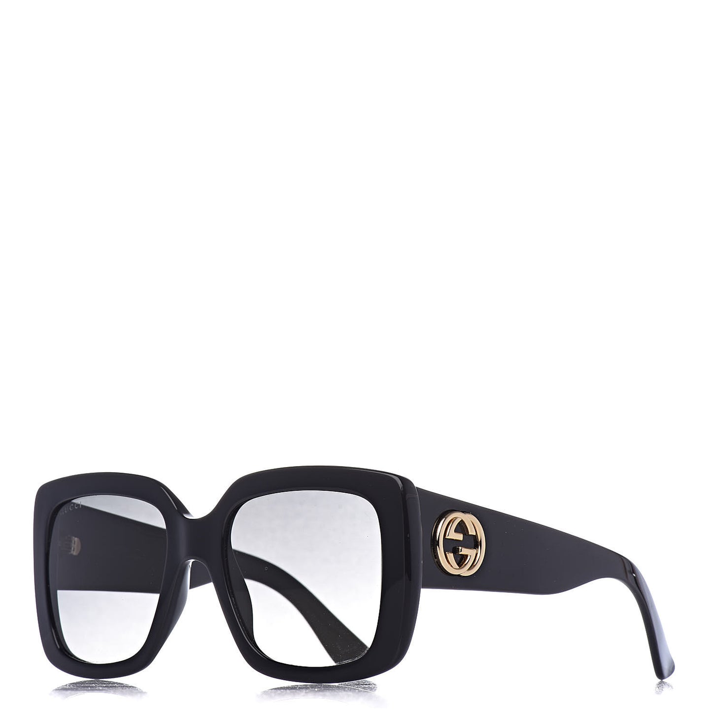 Acetate Square Frame Sunglasses GG0141S Black