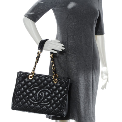 Chanel Caviar Grand Shopping Tote GST Black 2 of 8