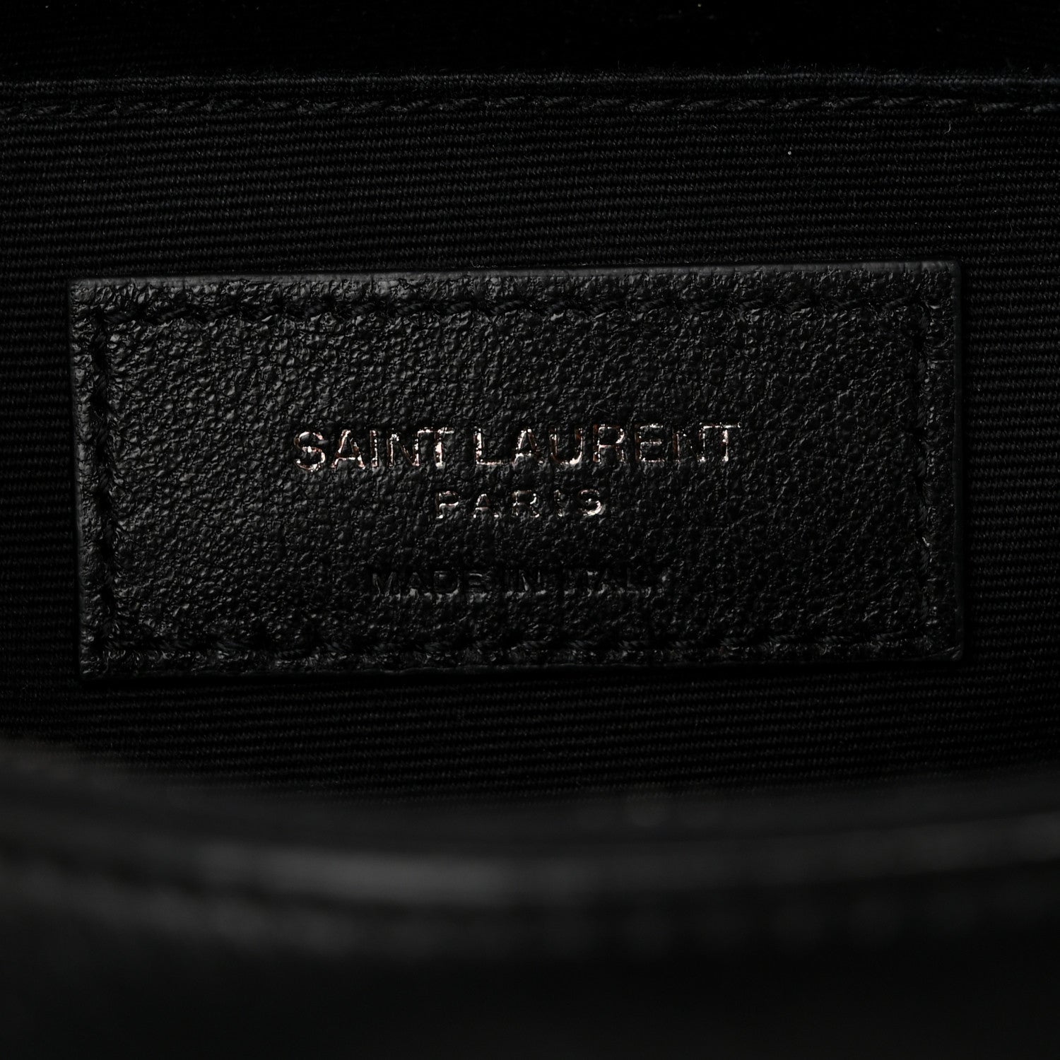 Saint Laurent Calfskin Matelasse Monogram Lou Camera Bag Black 6 of 10