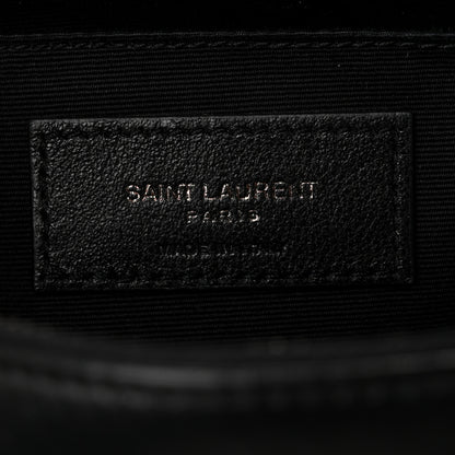 Saint Laurent Calfskin Matelasse Monogram Lou Camera Bag Black 6 of 10