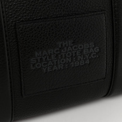 Marc Jacobs Grained Calfskin Medium The Tote Bag Black 5 of 7