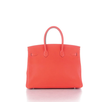Hermes Taurillon Clemence Birkin 35 Rouge Pivoine 4 of 24