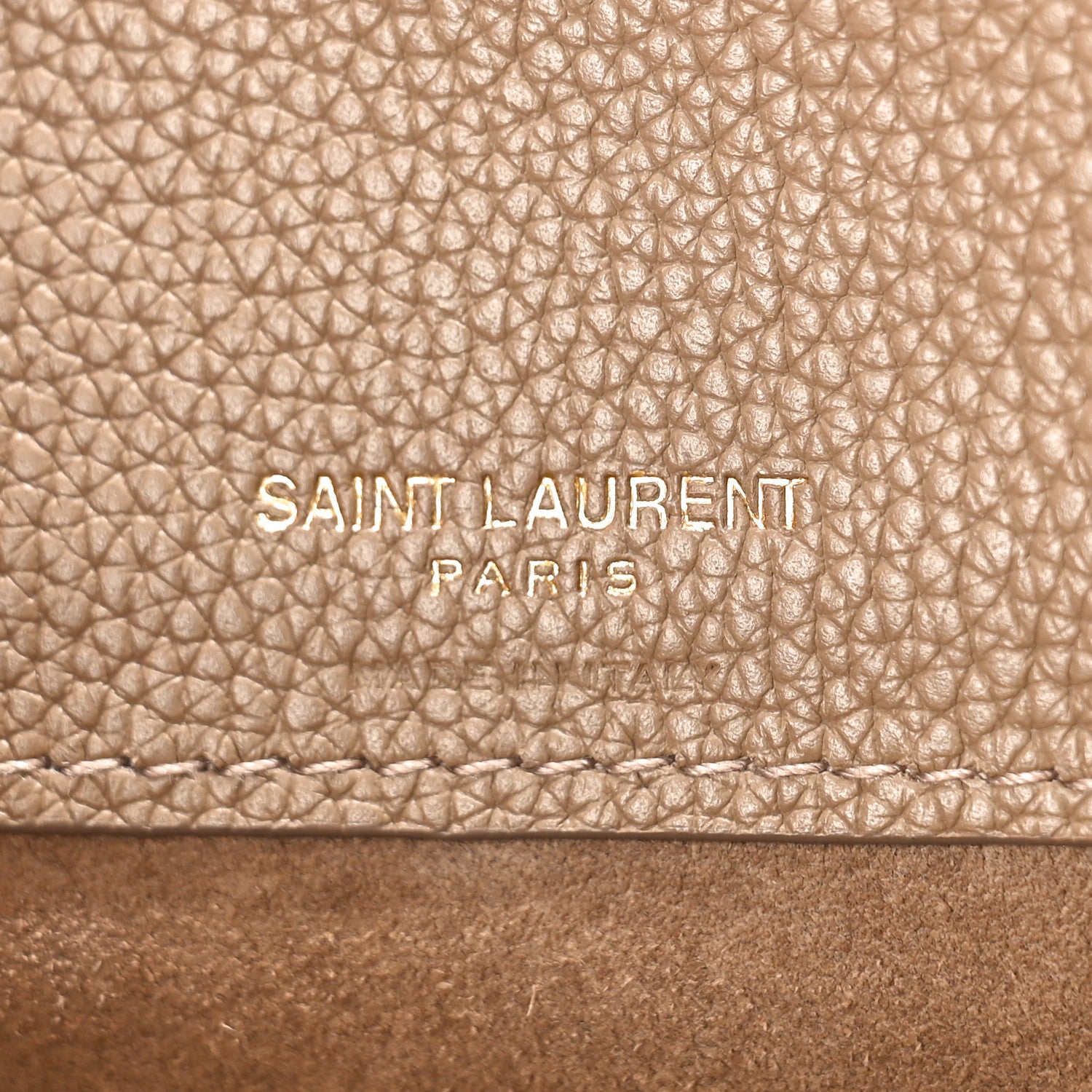 Saint Laurent Grained Calfskin Nano Supple Sac De Jour Dark Beige 6 of 9