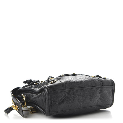 Balenciaga Agneau Classic Gold Hardware Nano City Black 4 of 11