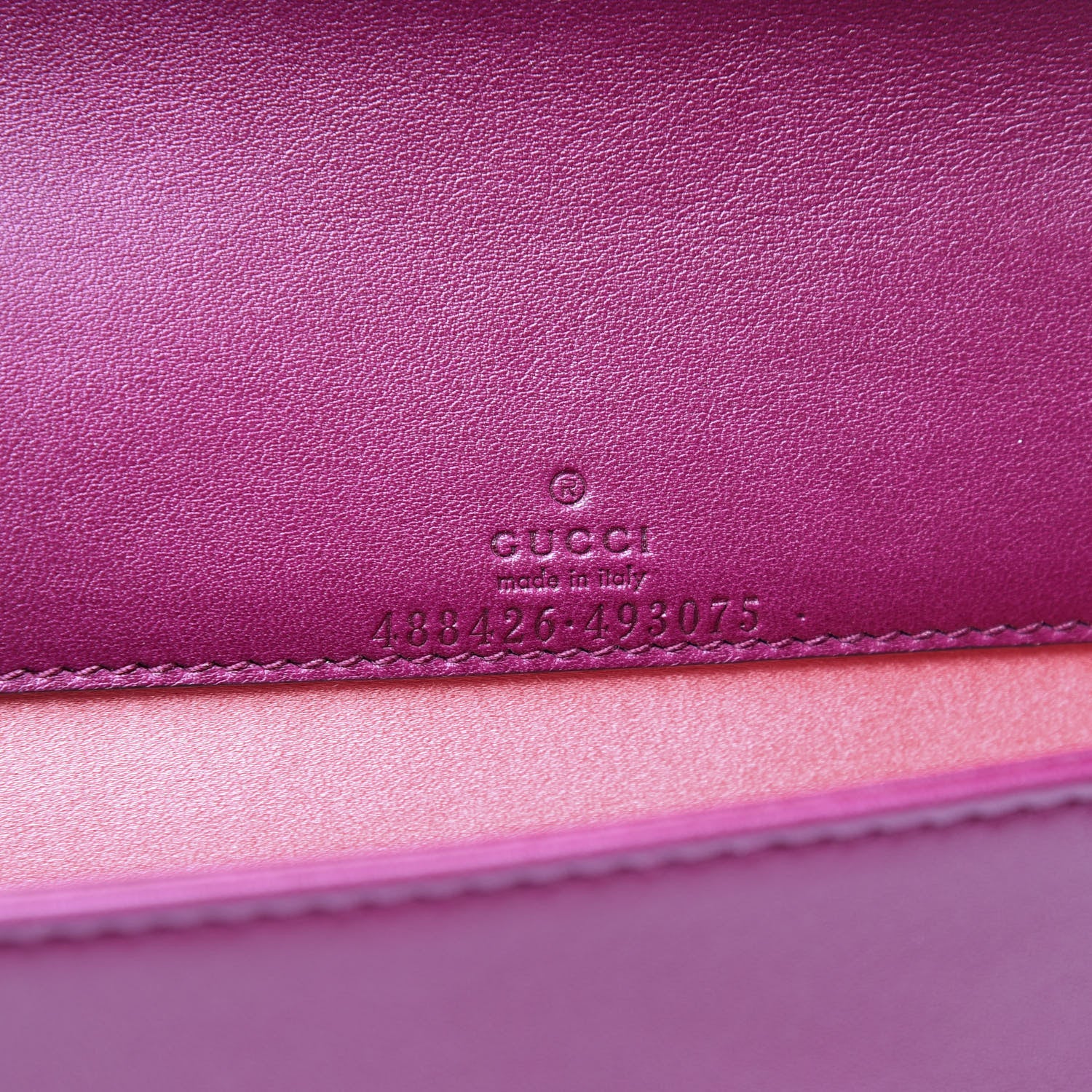 Gucci Velvet Matelasse GG Marmont Mini Bag Fuchsia Violet Cyclamen 5 of 10