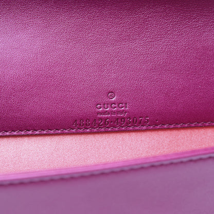 Gucci Velvet Matelasse GG Marmont Mini Bag Fuchsia Violet Cyclamen 5 of 10