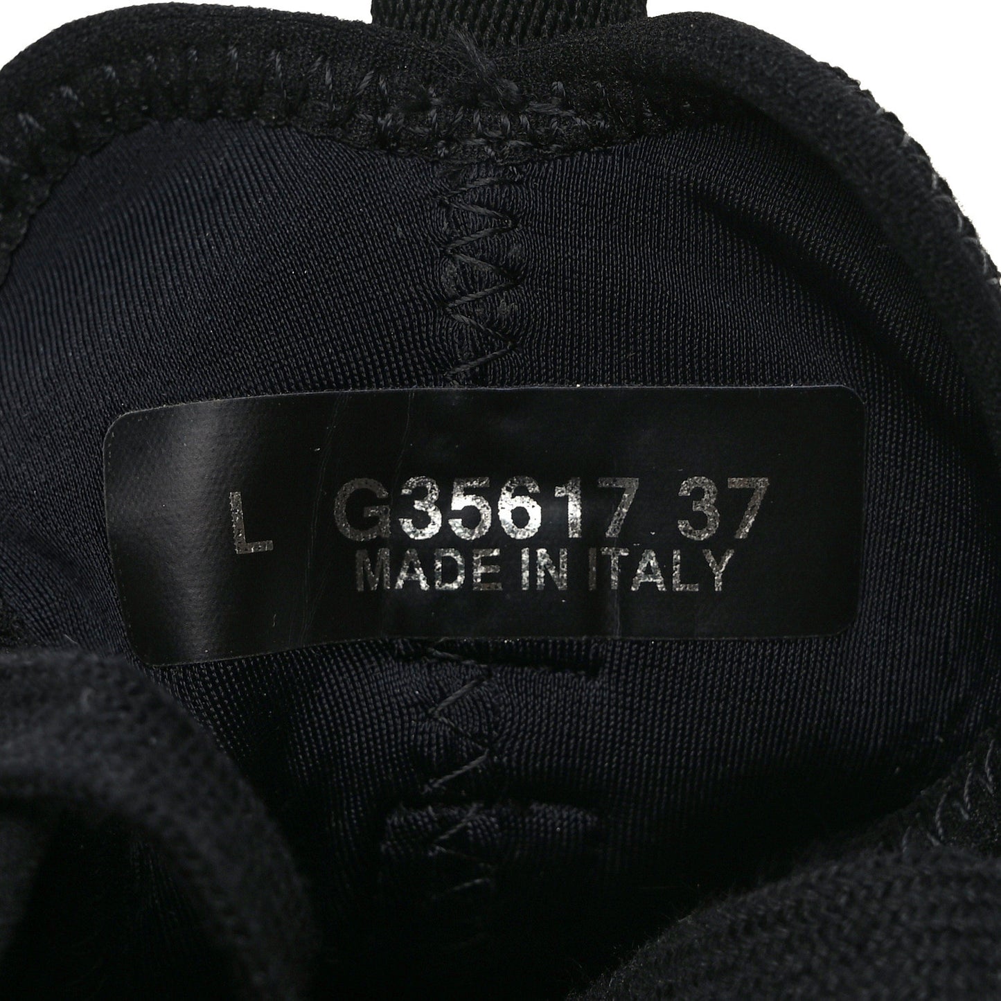 Velvet Calfskin Mixed Fibers CC Sneakers 37 Black