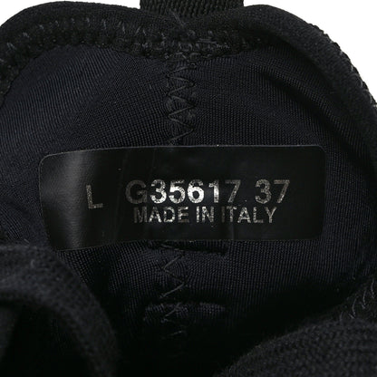 Chanel Velvet Calfskin Mixed Fibers CC Sneakers 37 Black 10 of 10