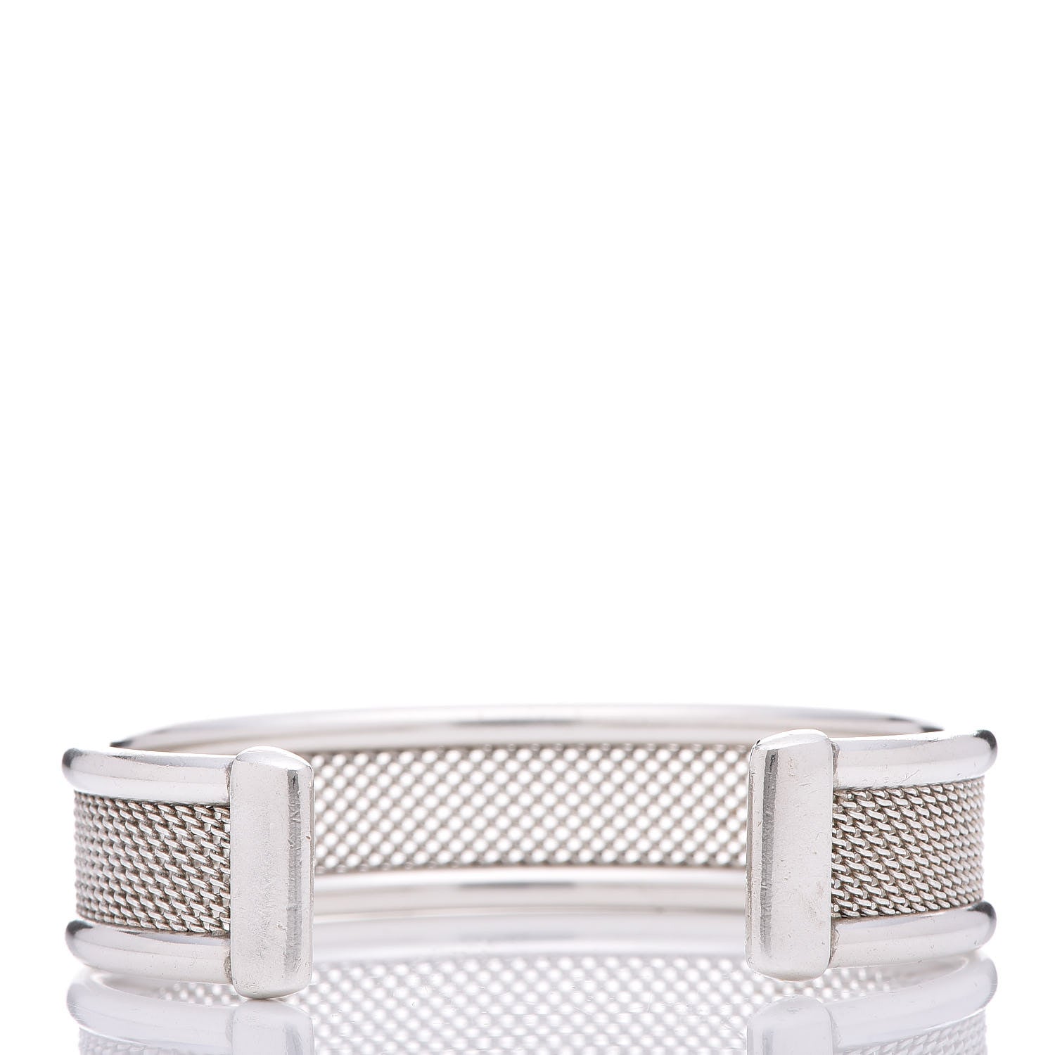Tiffany Sterling Silver Mesh Cuff Bracelet 3 of 4