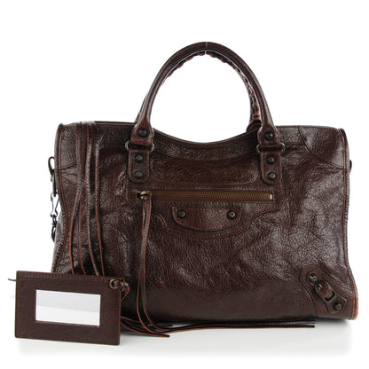 Balenciaga Agneau Classic Hardware City Cigare Fonce 1 of 8