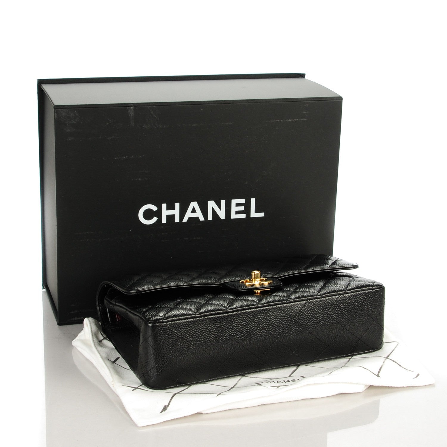 Chanel Caviar Quilted Medium Double Flap Black 4 of 9