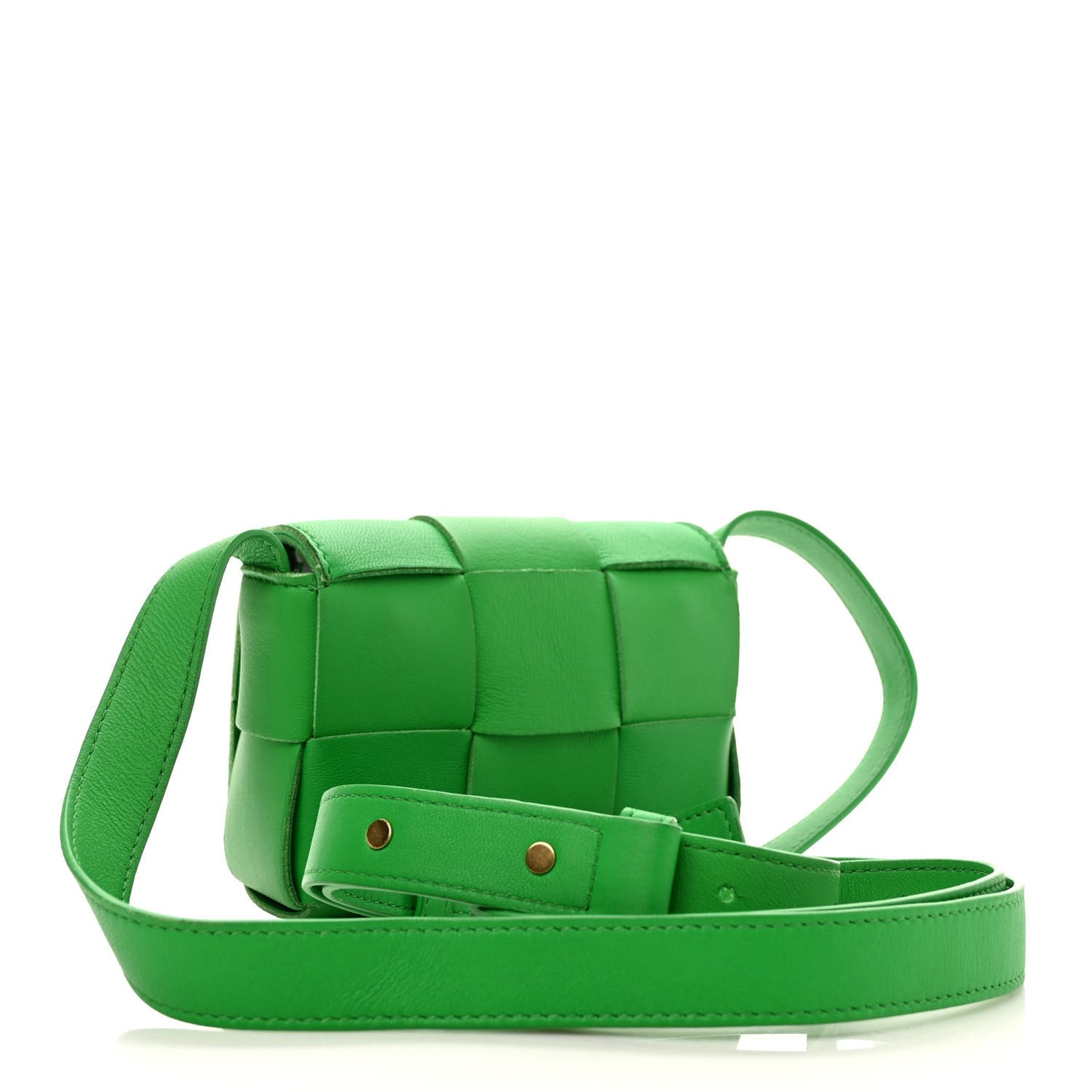 Lambskin Maxi Intrecciato Extra Mini Cassette Crossbody Bag Parakeet