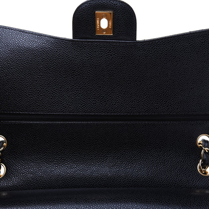 Chanel Caviar Quilted Jumbo Double Flap Black 10 of 12