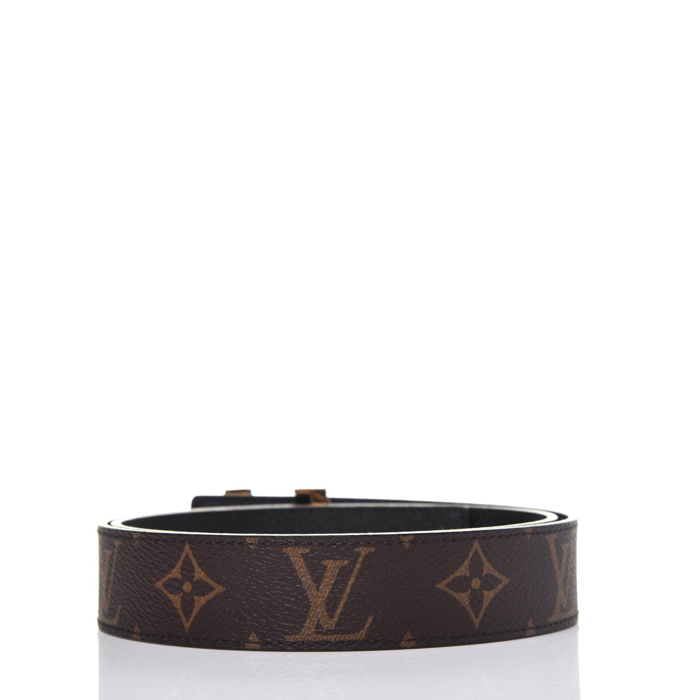 Monogram 30mm LV Initiales Belt 75 30 Black