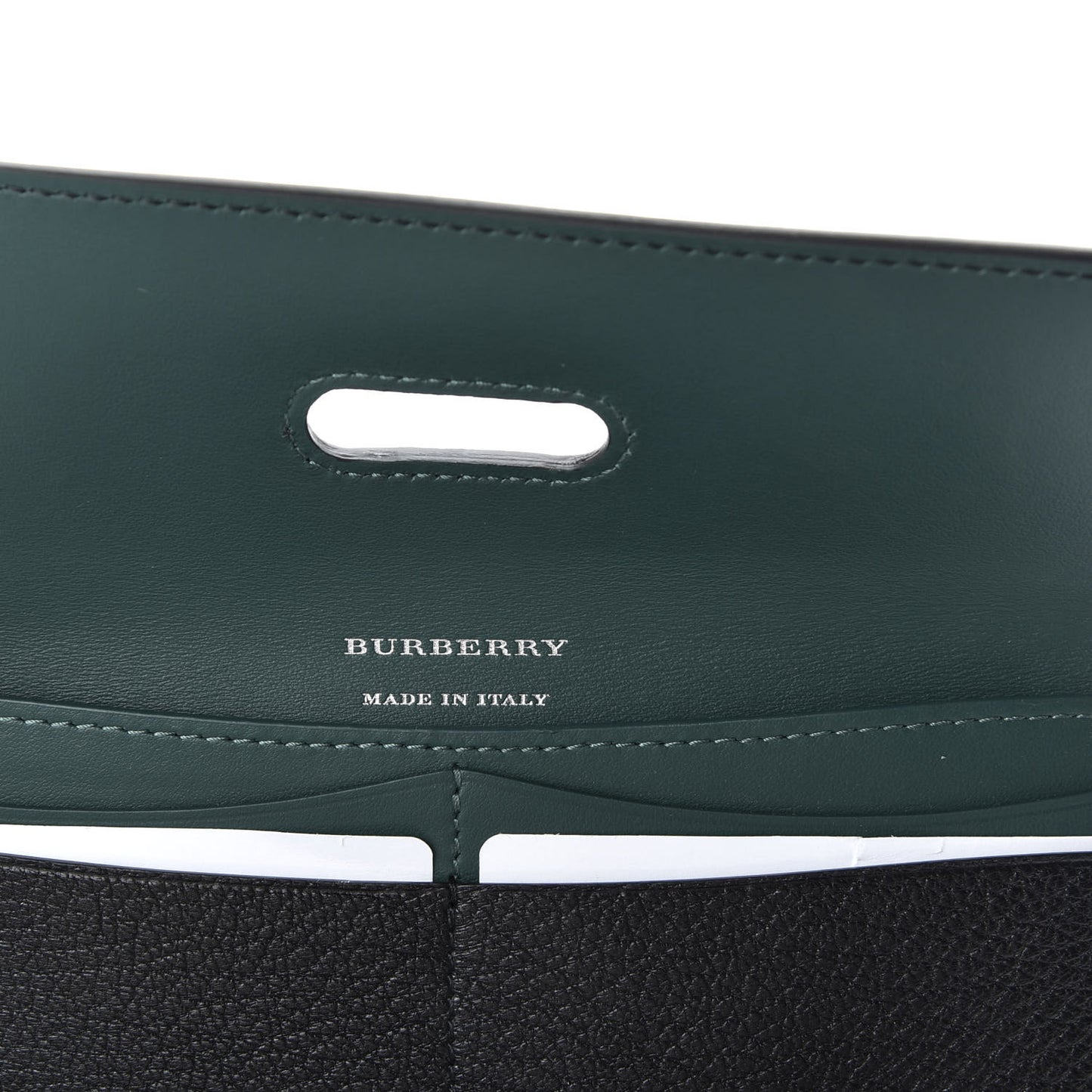 Goatskin D-Ring Continental Wallet Black