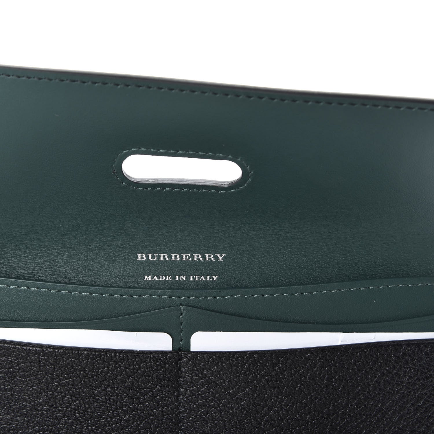 Burberry Goatskin D-Ring Continental Wallet Black 6 of 7