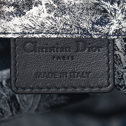 Christian Dior Technical Fabric Embroidered Toile De Jouy Sauvage DiorTravel Pouch Blue 5 of 8