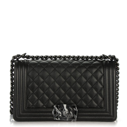Chanel Caviar Quilted Medium Boy Flap So Black 1 of 7
