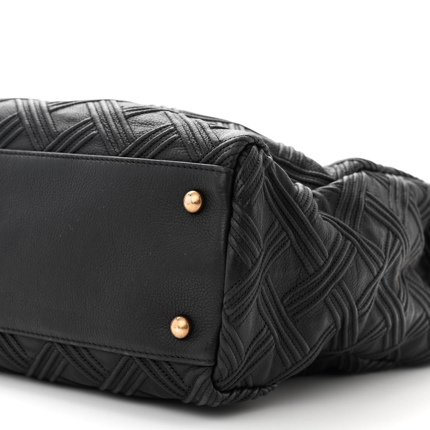 Chanel Calfskin Large Retro Girl Shopping Tote Black 10 of 12