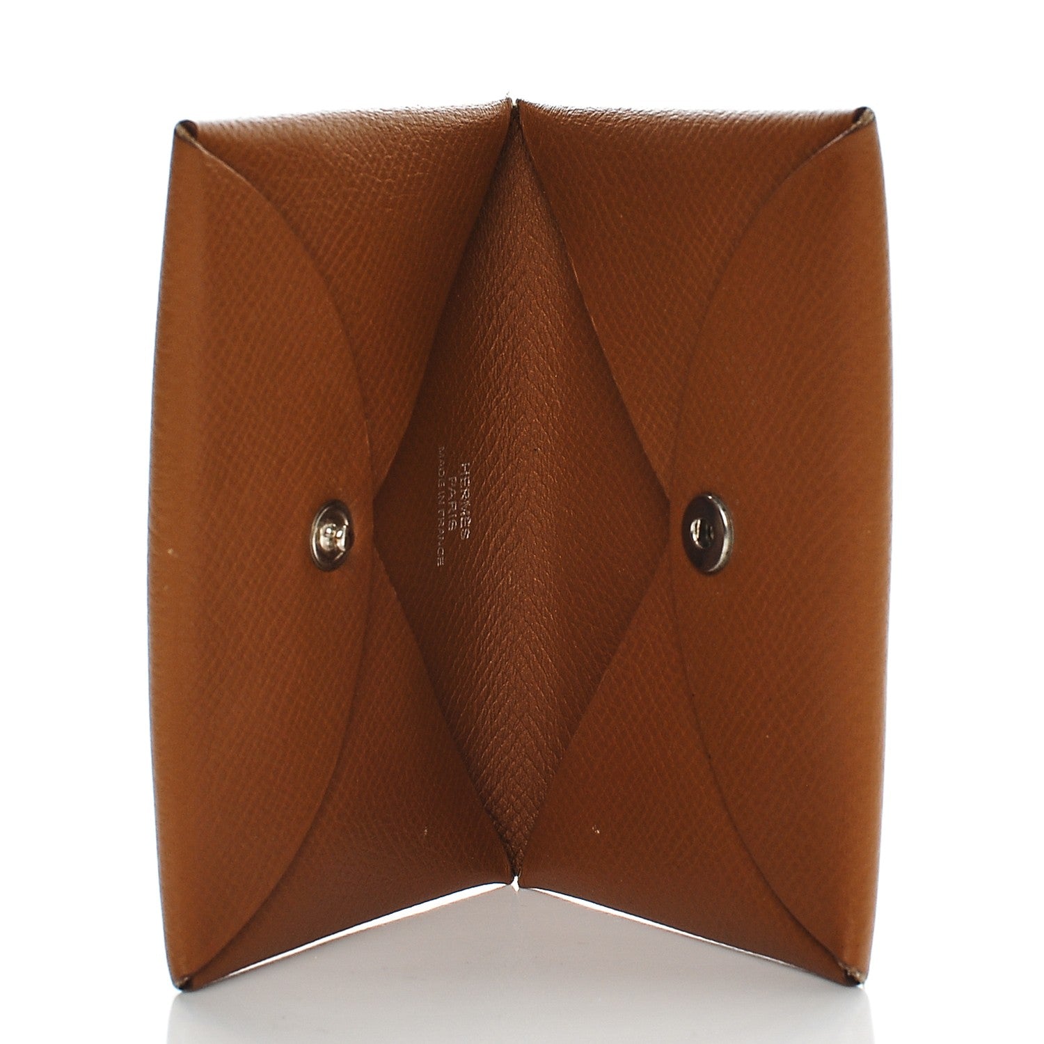 Hermes Epsom Calvi Card Case Gold 5 of 7