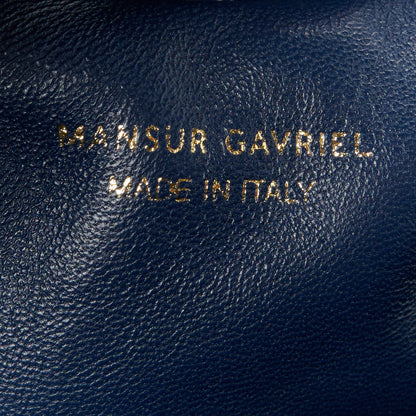 Mansur Gavriel Lambskin Mini Cloud Clutch  Blue 6 of 10