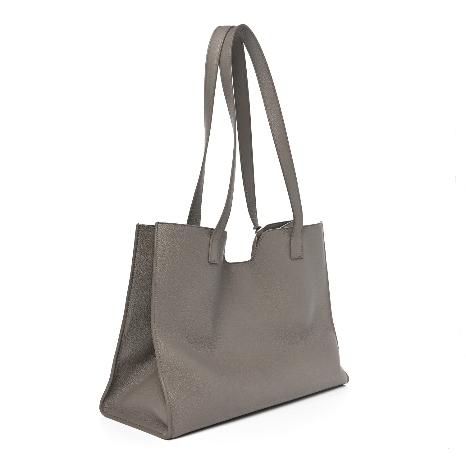 Celine Grained Calfskin Cabas 16 Bag Smokey Taupe 2 of 9