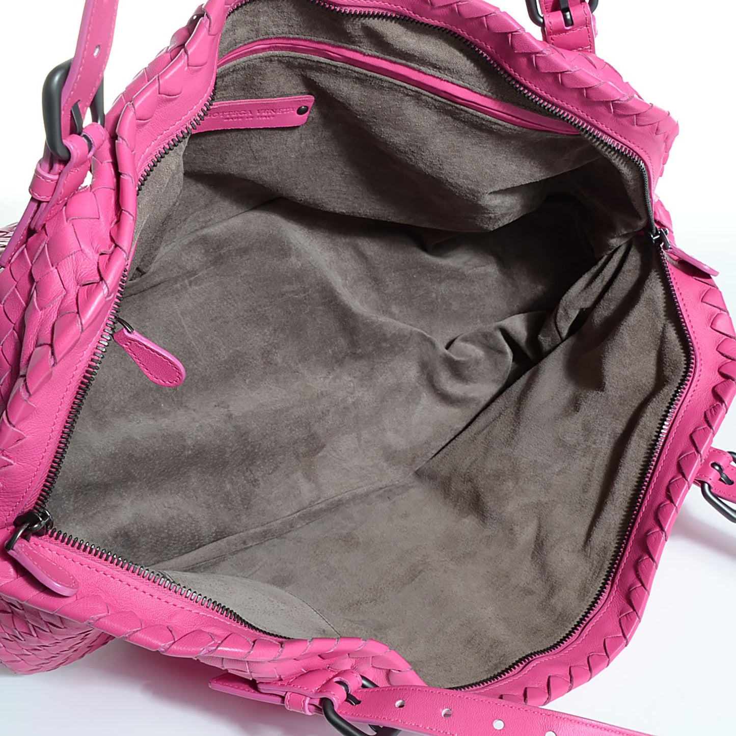 Nappa Intrecciato Large East West Seamless Tote Rosa Shock