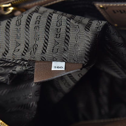 Prada Vitello Lux Bauletto Bambu 8 of 17
