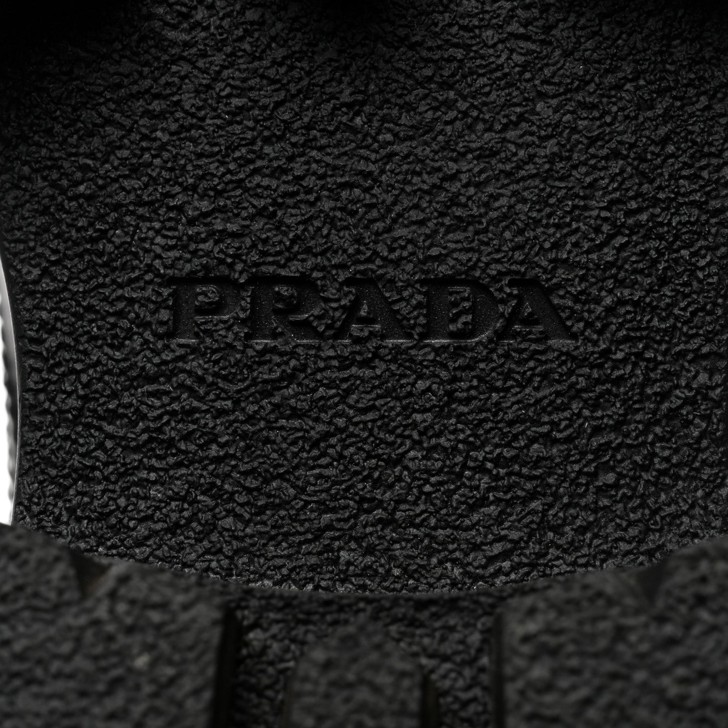 Prada Spazzolato Rois Nylon Metal Triangle Logo Monolith Pouch Pocket 55mm Boots 37 Black 8 of 8