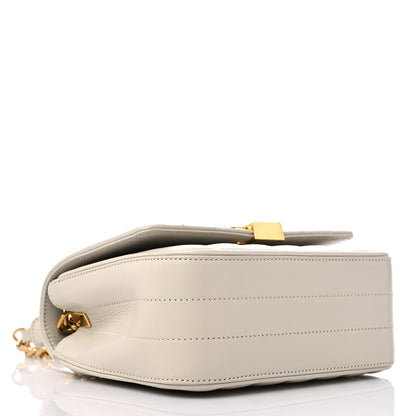 Saint Laurent SAINT LAUREN Lambskin Matelasse Small Vicky Chain Bag White 4 of 10