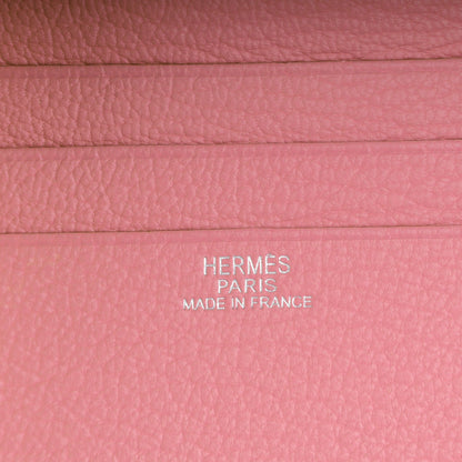 Hermes Chevre Mysore Evelyne Compact Wallet Pink 6 of 7