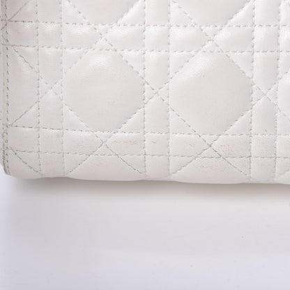 Christian Dior Lambskin Cannage Mini Lady Dior White 19 of 20