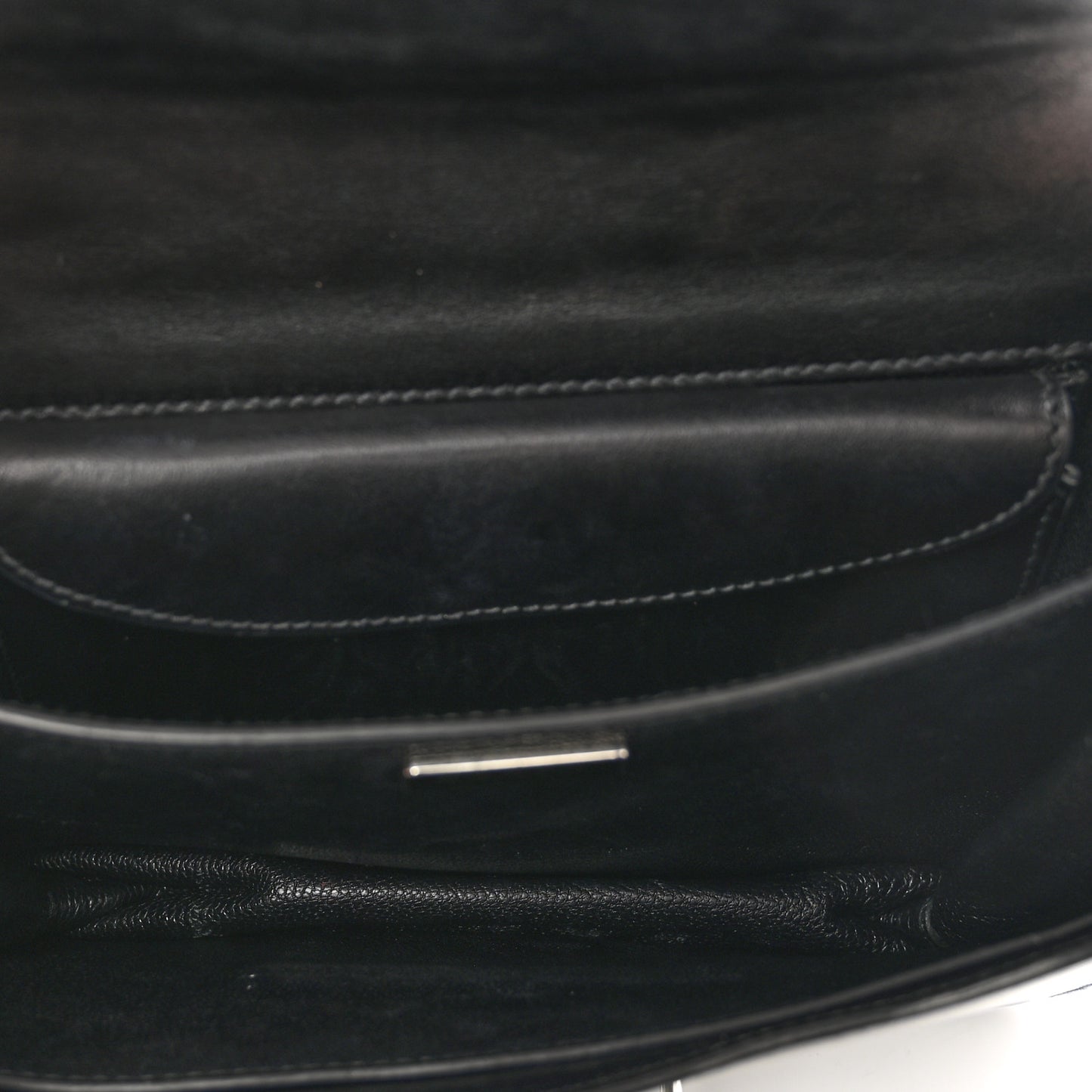 City Calf Saffiano Studded Laser Cut Cahier Bag Black
