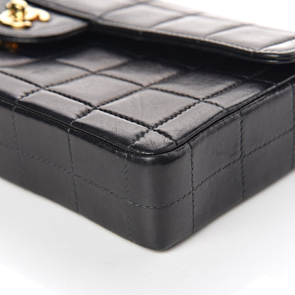 Chanel Lambskin East West Chocolate Bar Flap Black 7 of 11