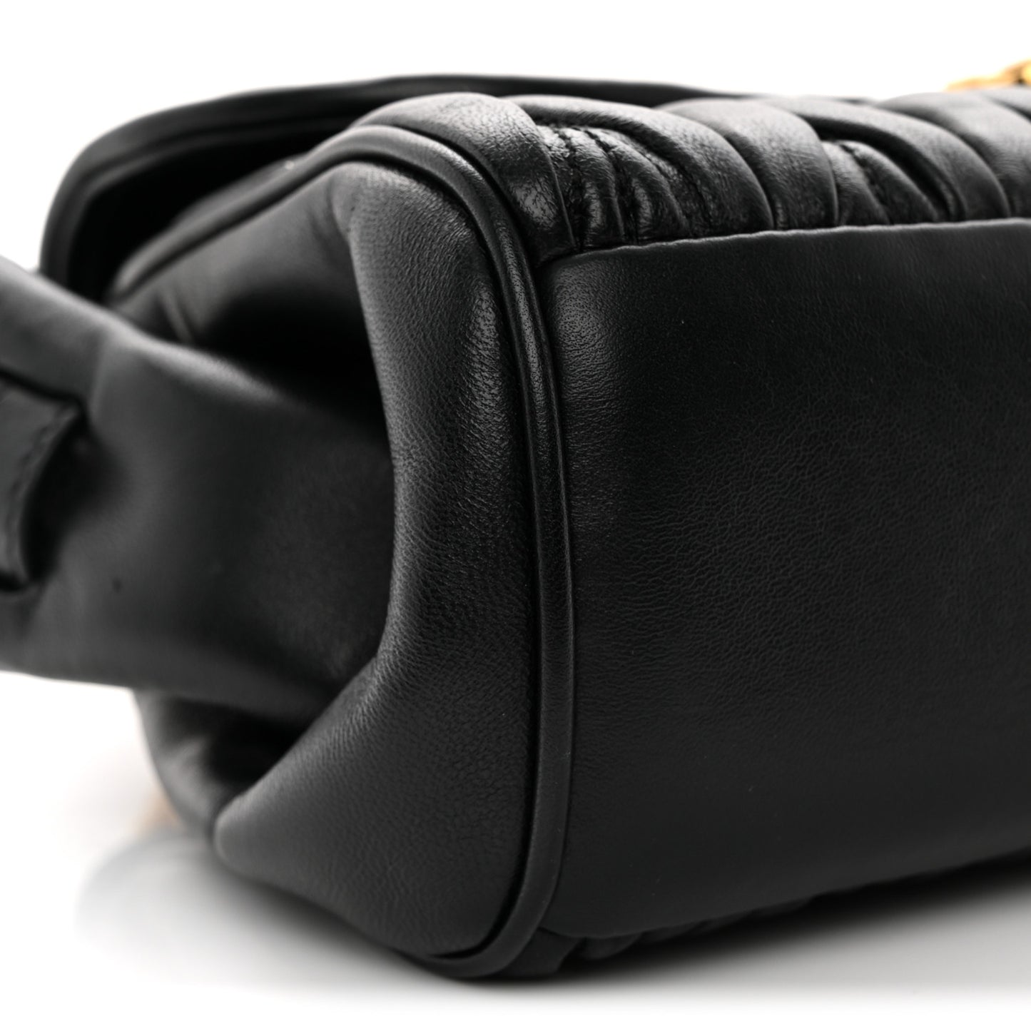 Nappa Matelasse Shoulder Bag Black