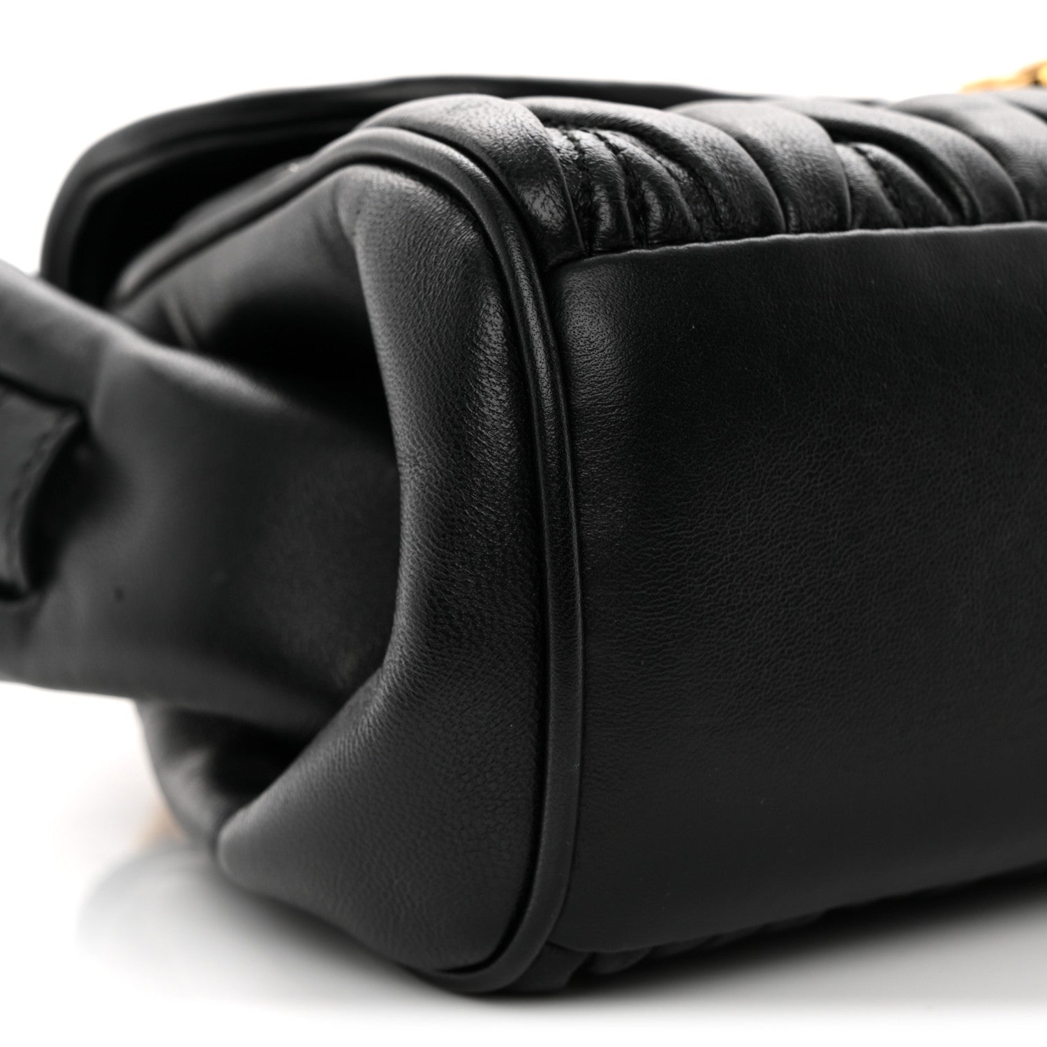 Miu Miu Nappa Matelasse Shoulder Bag Black 8 of 9