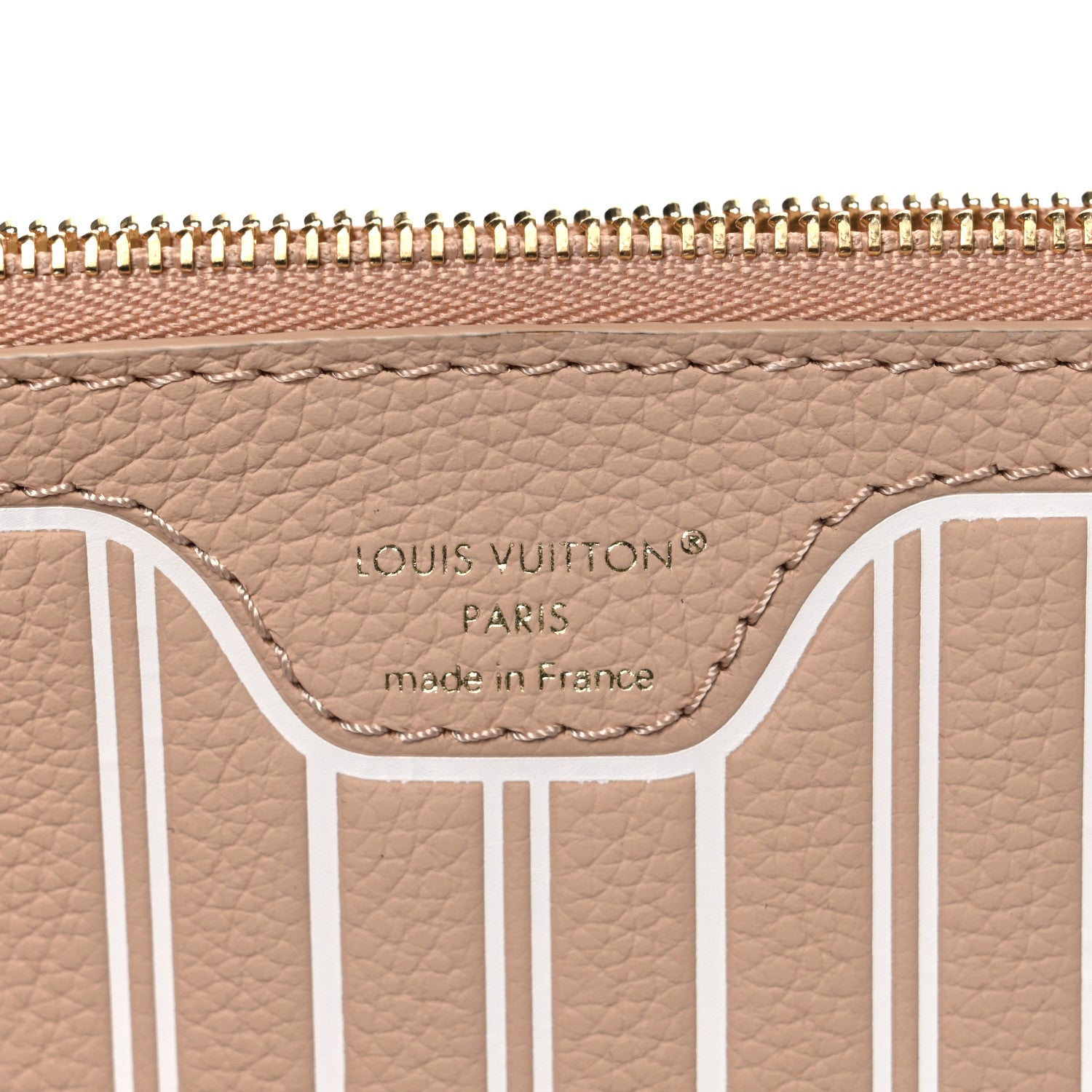 Louis Vuitton Calfskin Neverfull Inside Out MM Pochette Dune Hazelnut 6 of 6