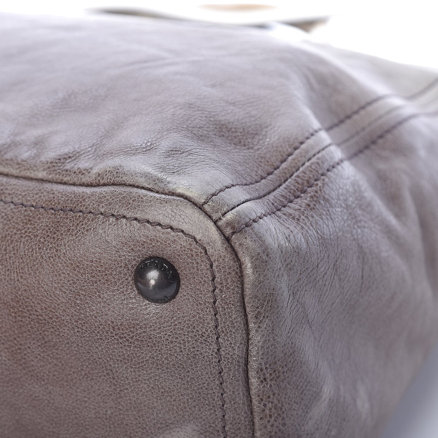 Glace Calfskin Extra Wide Tote Ghiaccio Sfumato