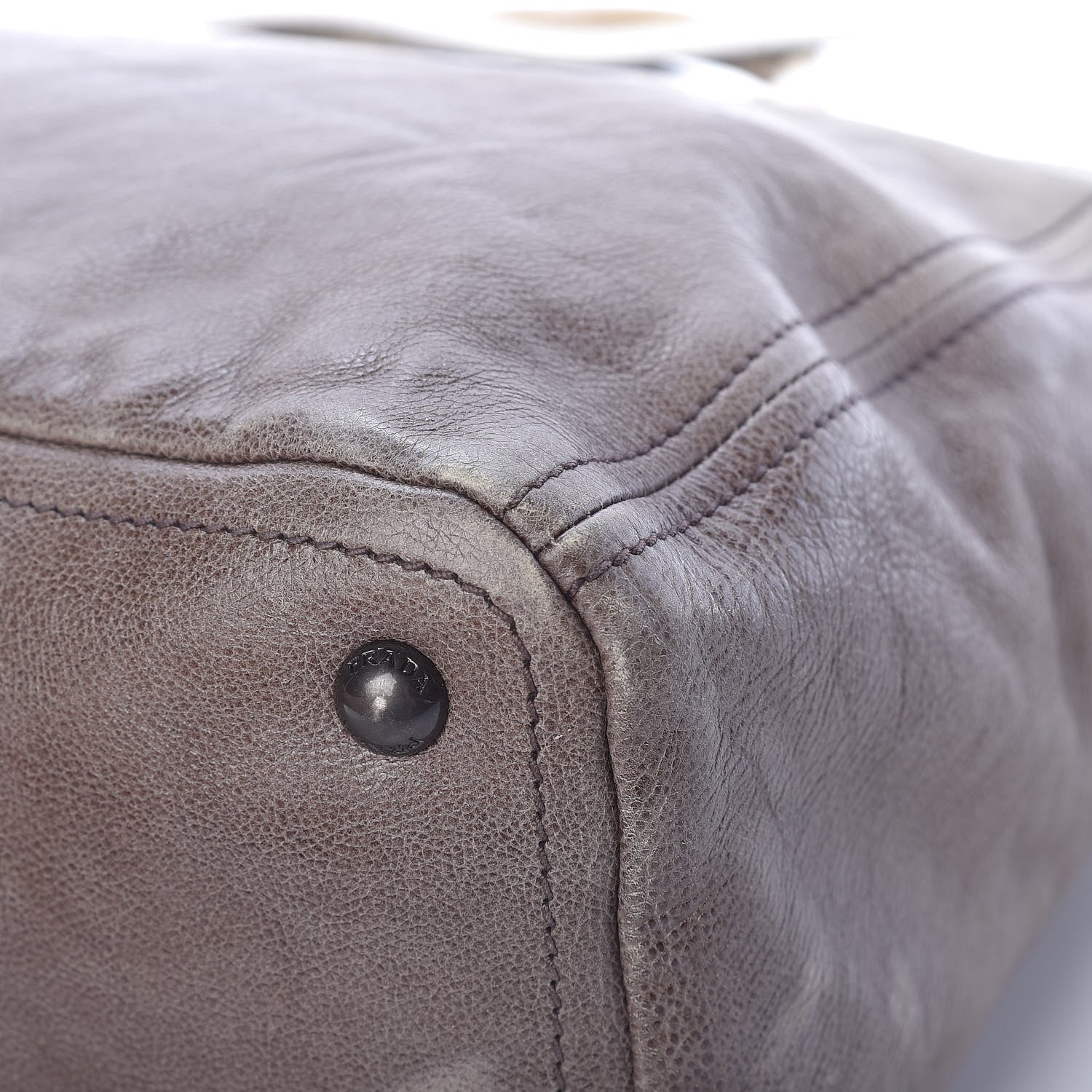Prada Glace Calfskin Extra Wide Tote Ghiaccio Sfumato 12 of 19