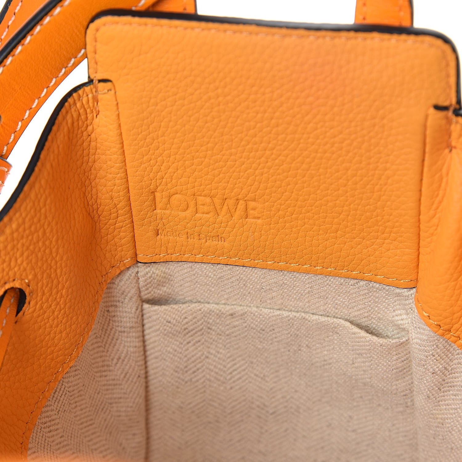 Loewe Calfskin Mini Hammock Shoulder Bag Amber 6 of 8