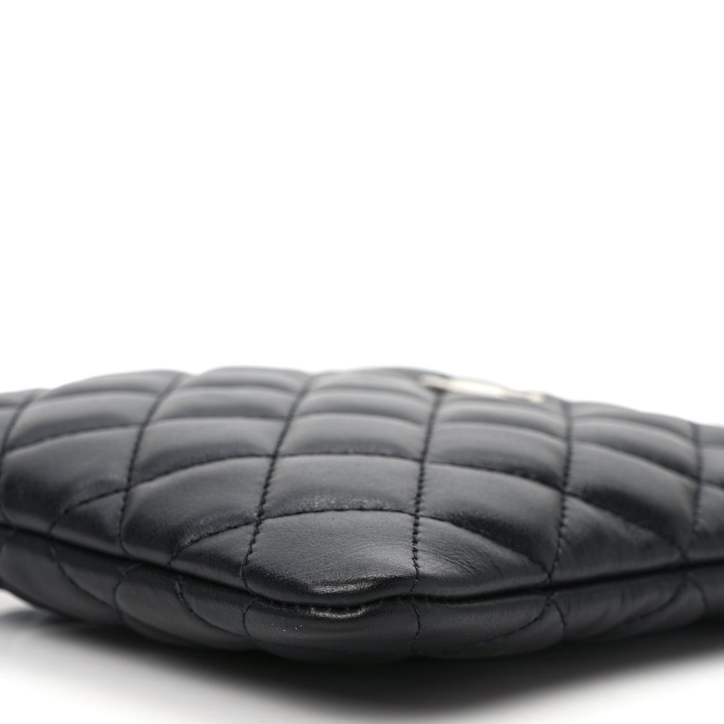Lambskin Quilted Crossbody Bag Black