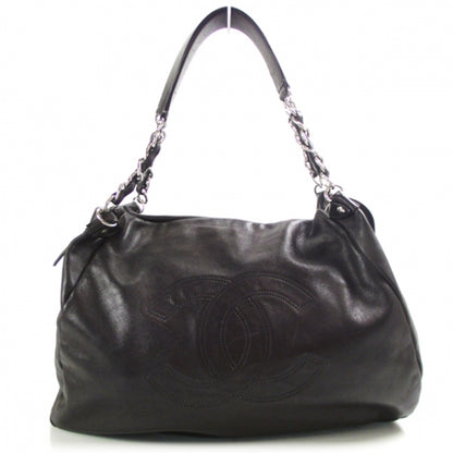 Chanel Lambskin Edgy Large Hobo Brown 1 of 11