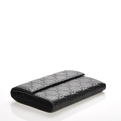 Gucci Guccissima Continental Flap Wallet Black 4 of 8