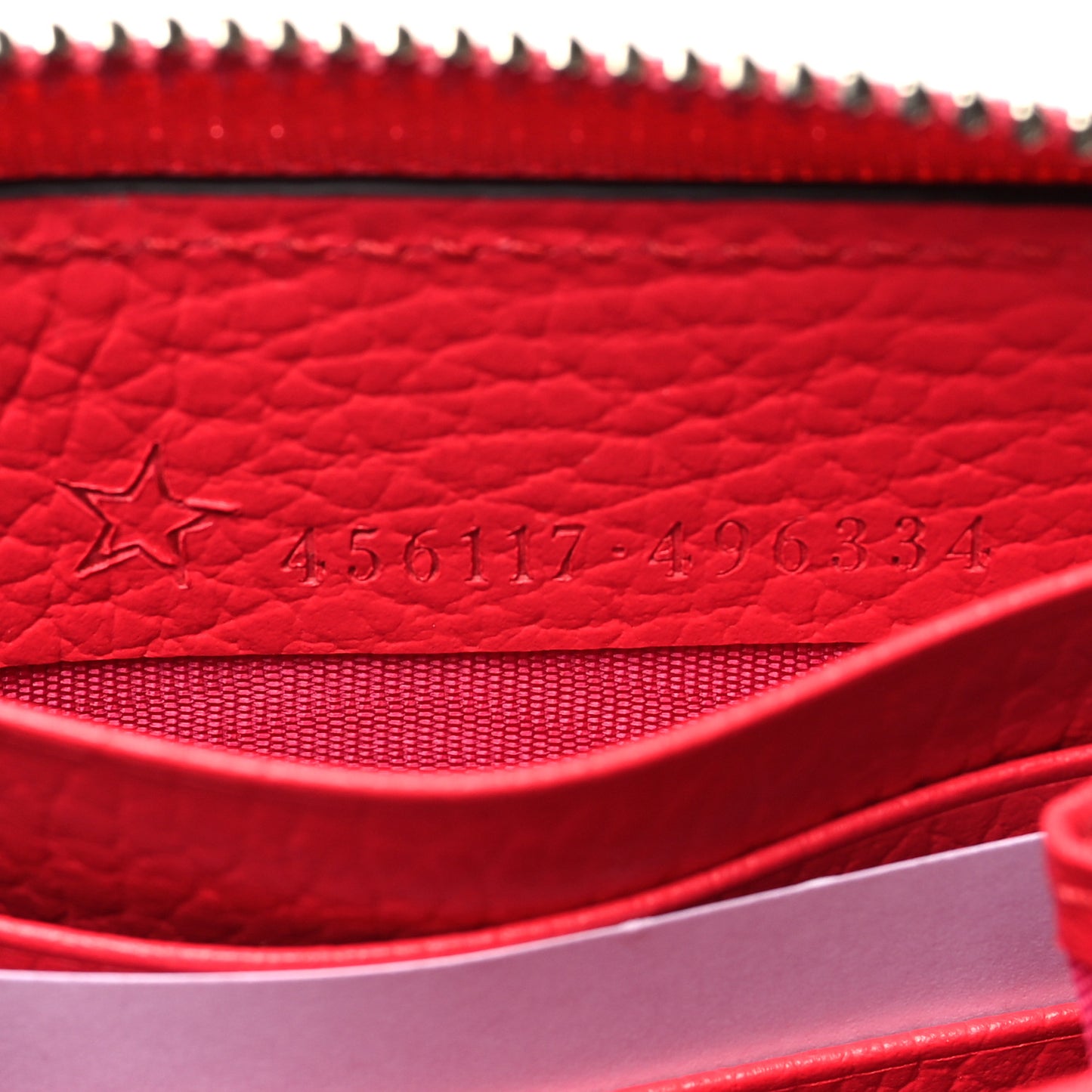 Dollar Calfskin Monochrome GG Marmont Zip Around Wallet Runway Coral