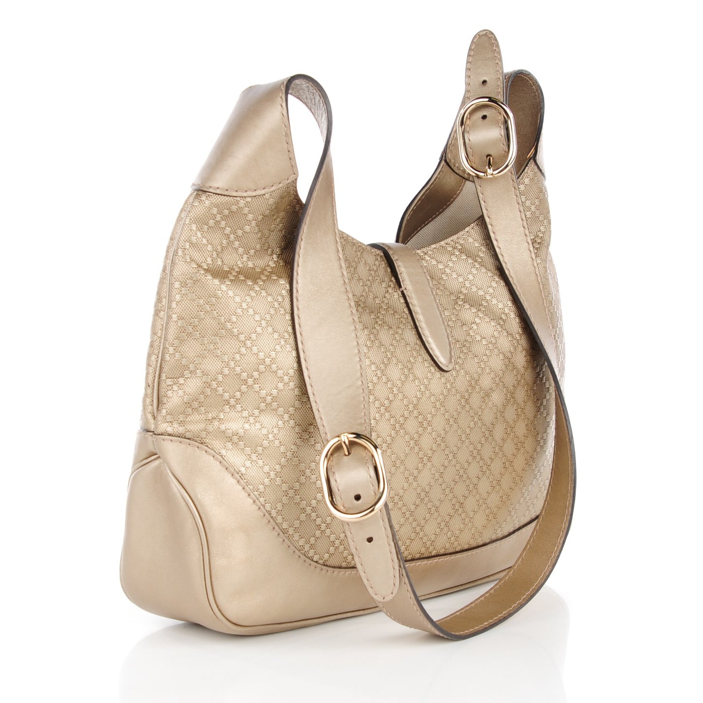Diamante Medium New Jackie Shoulder Bag Champagne