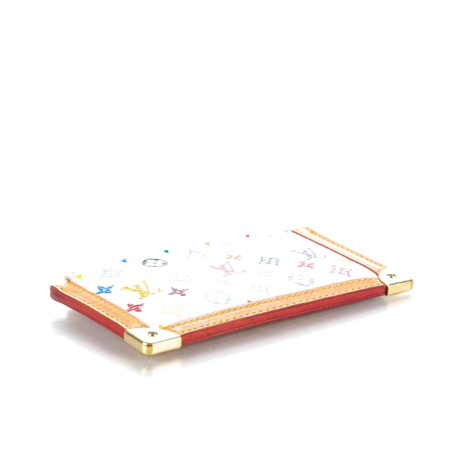 Louis Vuitton Monogram Multicolor Key Pouch White 4 of 7