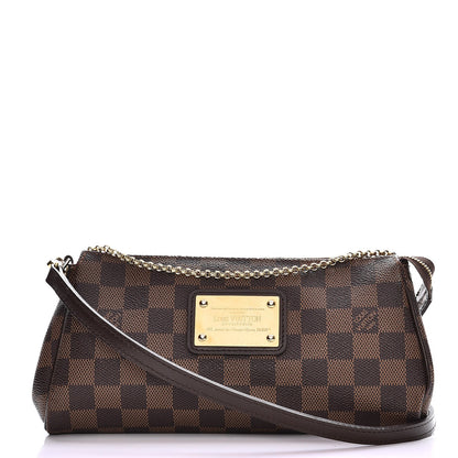 Louis Vuitton Damier Ebene Eva Clutch 1 of 14